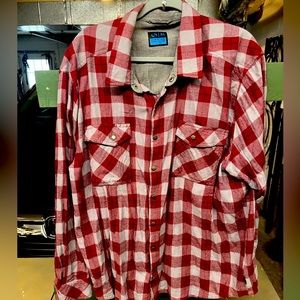 LA Police Gear Atlas Flannel Shirt, Red/Grey, size XL